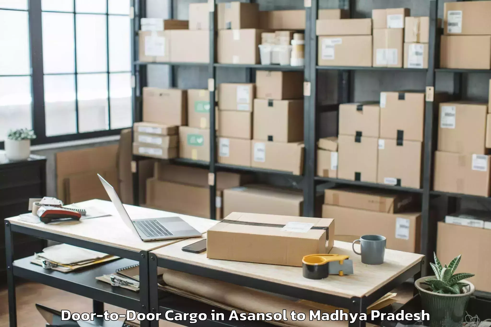 Quality Asansol to Bhopal Door To Door Cargo